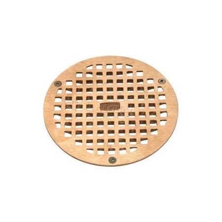 Zurn 8 Dia. Round Floor Drain W/Screws, Brass